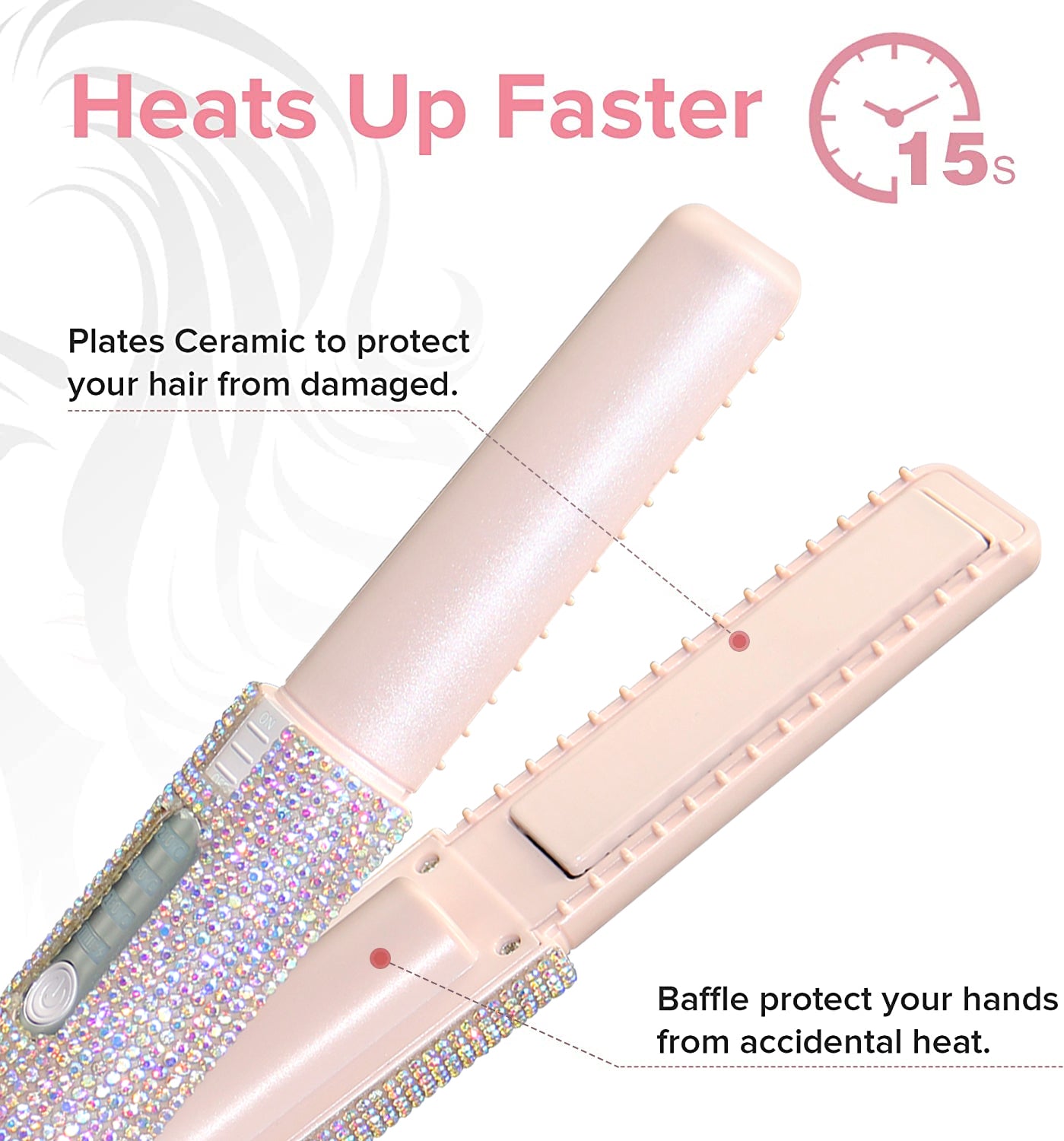 Electric USB Hair Straightening Brush Straightener Brush Multifunctional Comb Straightening Styler Hair Curler